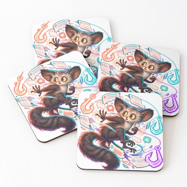 Item preview, Funny Aye Aye Escaping Online Ragebait Cute Weird Animal Art for Shirts Stickers Mugs and Gifts designed and sold by Oddly Tiny Zoo.