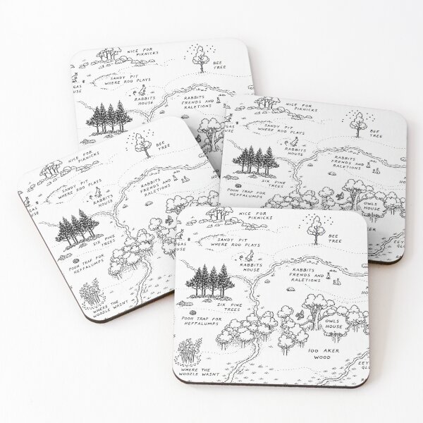 Item preview, Winnie The Pooh: Map of the Woods designed and sold by rogerstrawberry.
