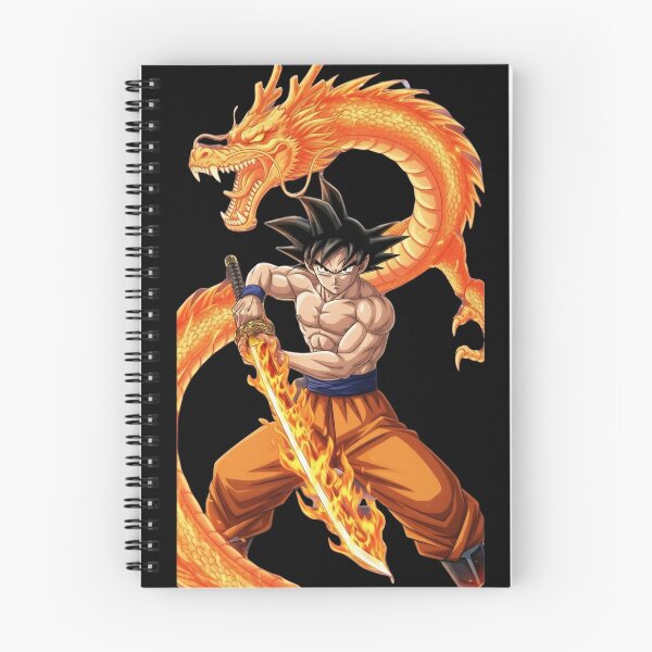 Item preview, Dragon Ball Super Goku with Golden Dragon Illustration designed and sold by RendszikeStudio.