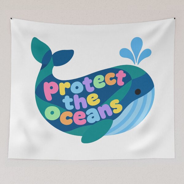 Item preview, Protect The Oceans Whale - Marine Conservation designed and sold by dannydesignerco.