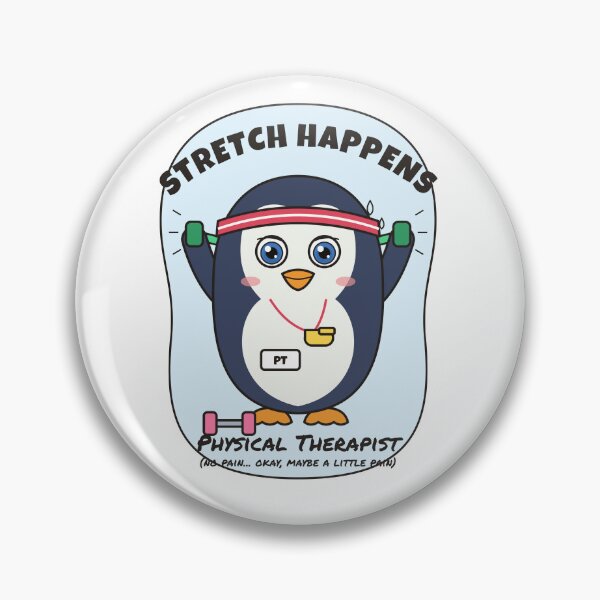 Item preview, Stretch Happens. Funny Penguin Physical Therapist designed and sold by atedesigns.
