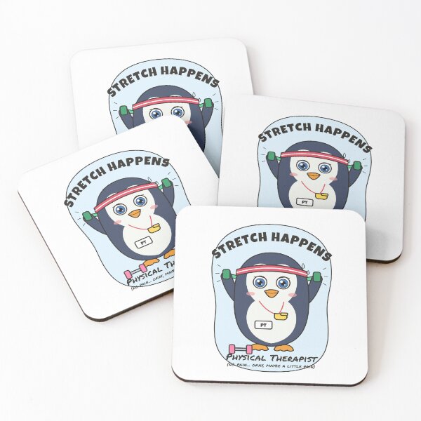 Item preview, Stretch Happens. Funny Penguin Physical Therapist designed and sold by atedesigns.