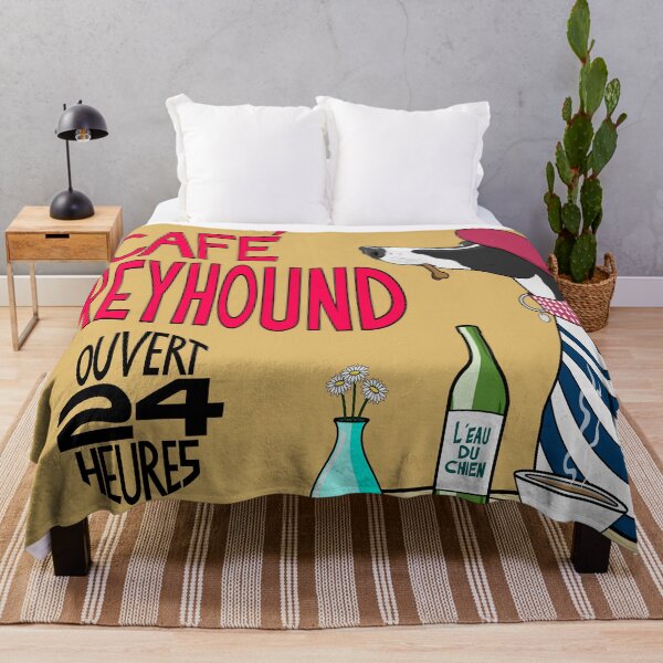 Item preview, Cafe Greyhound (Tapestry and poster) designed and sold by jameshardy.