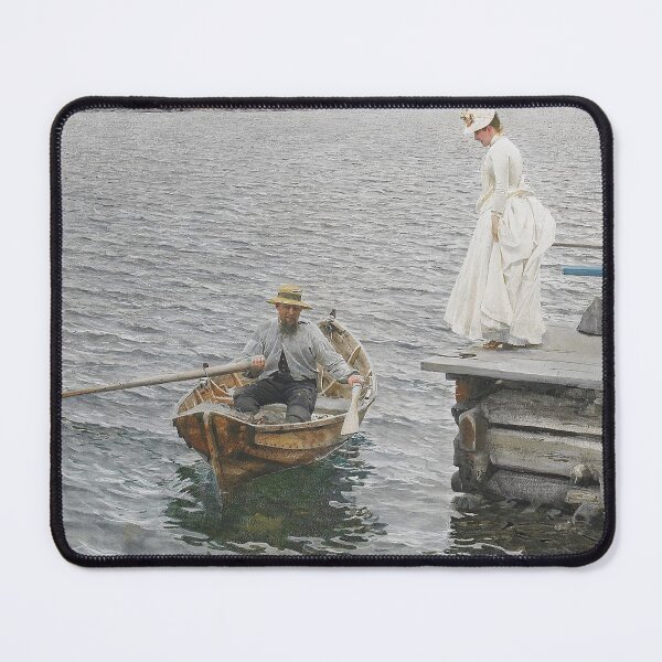 Item preview, Vintage Seaside Wall Art, Sommarnöje by Anders Zorn, Swedish Impressionist Coastal Paintingrt designed and sold by RickE.