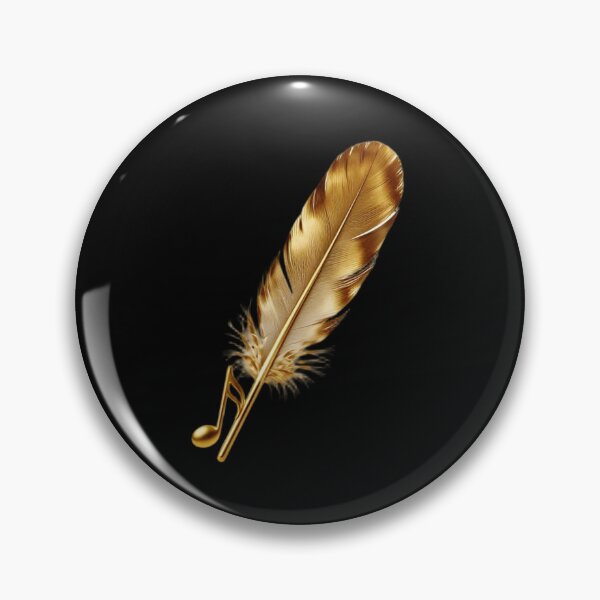 Item preview, Solenne Gold Feather and Musical Note designed and sold by Solenne Music.