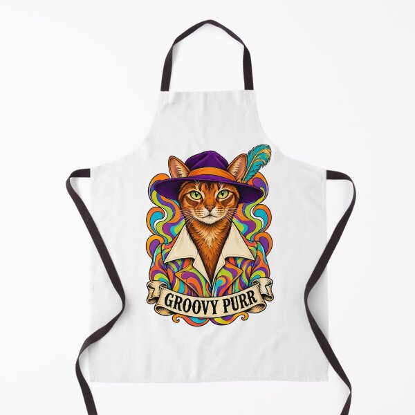 Item preview, Groovy Purr Cat Psychedelic 60s designed and sold by Old's Cool Cat Studio.