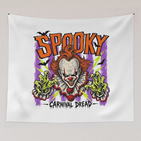 Item preview, Spooky Carnival Dread Scary Clown Halloween Horror designed and sold by DesignArtist.ia.