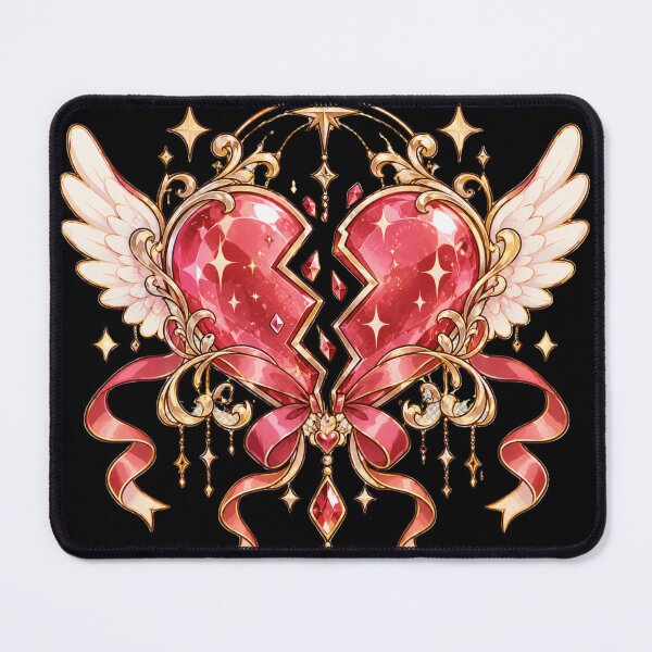 Item preview, A Magical Broken Heart with Elegant Wings and Jewels. designed and sold by MissYouONLY.