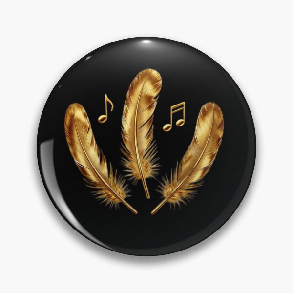 Item preview, Solenne Gold Feathers and Musical Notes designed and sold by Solenne Music.