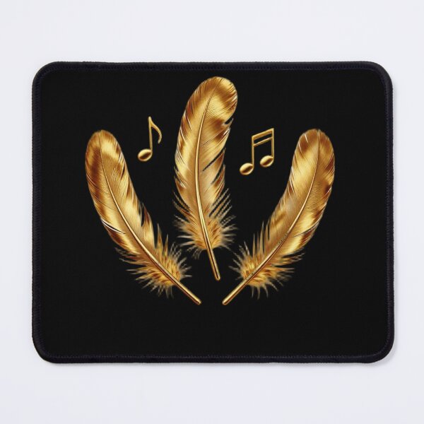 Item preview, Solenne Gold Feathers and Musical Notes designed and sold by Solenne Music.