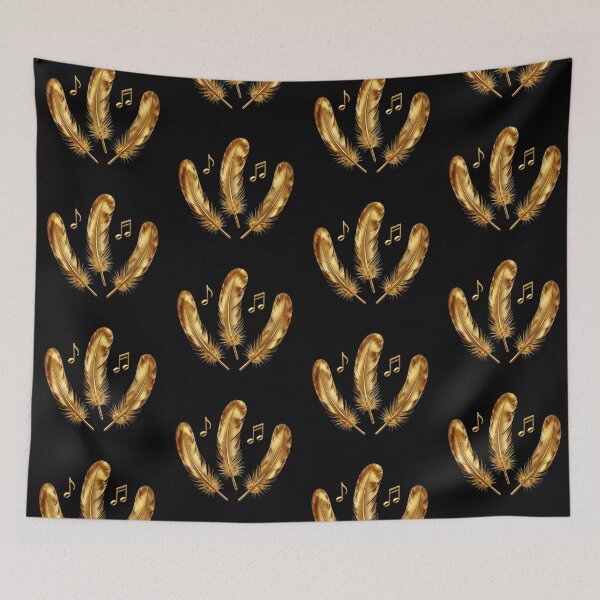 Item preview, Solenne Gold Feathers and Musical Notes designed and sold by Solenne Music.