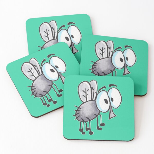Item preview, Funny Gray Cartoon Housefly with Big Eyes designed and sold by Doodle Moon Studios.