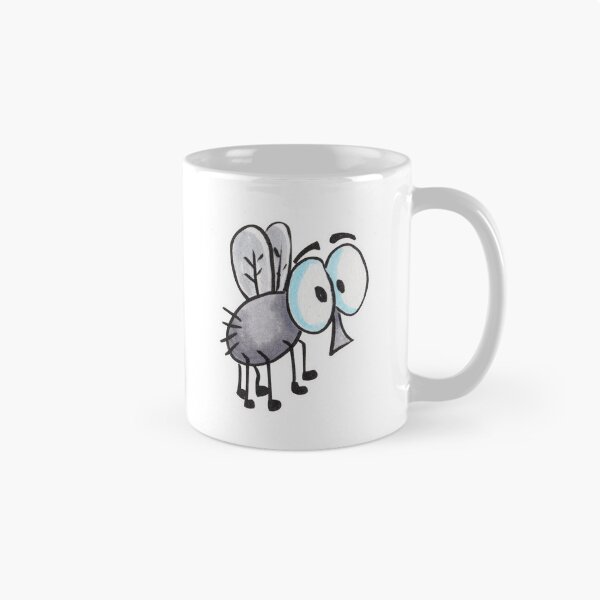 Item preview, Funny Gray Cartoon Housefly with Big Eyes designed and sold by Doodle Moon Studios.