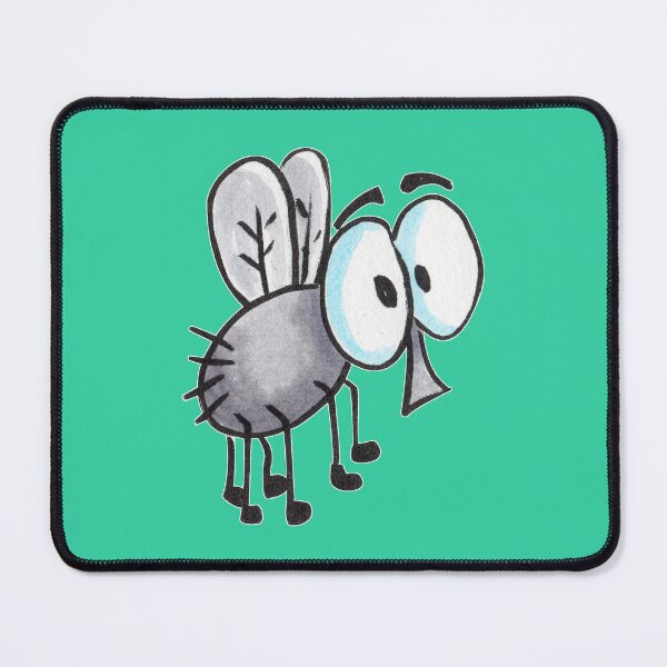 Item preview, Funny Gray Cartoon Housefly with Big Eyes designed and sold by Doodle Moon Studios.