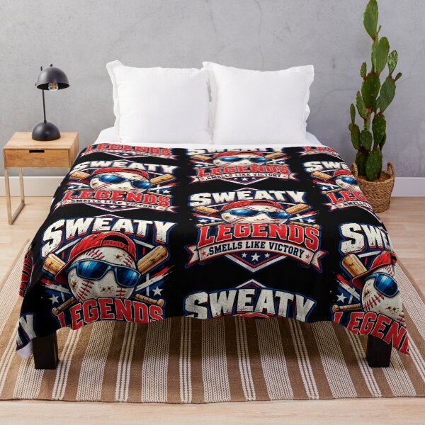 Item preview, Sweaty Legends Smells Like Victory Funny Baseball Player Fan Sports Humor Baseball Cap Sunglasses Crossed Bats designed and sold by 519xdesign.