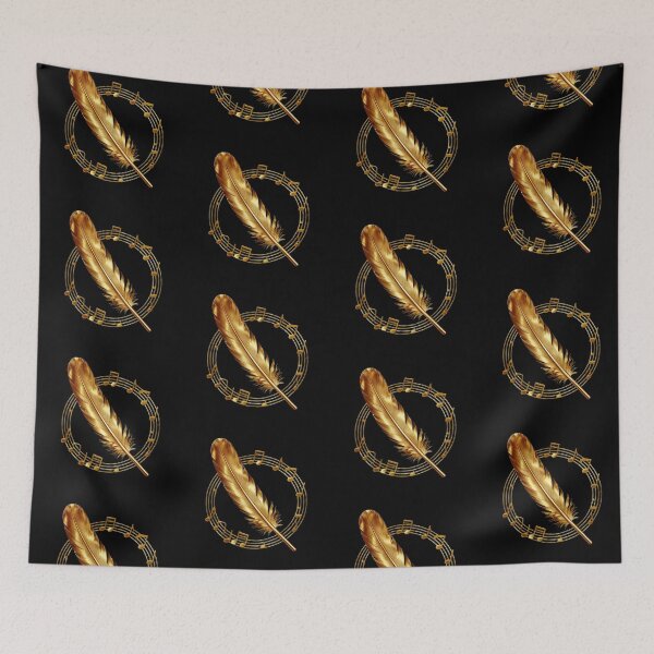 Item preview, Solenne Gold Feather and Musical Notes designed and sold by Solenne Music.