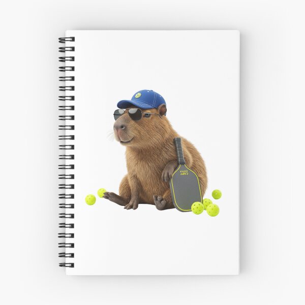 Item preview, Cool Capybara Pickleball Player 3D Realistic Sports Animal Art designed and sold by Namphet.