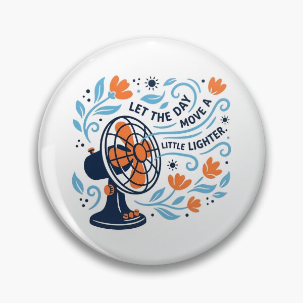 Item preview, Folk Art Vintage Desk Fan with Flowing Breeze and Florals Illustration designed and sold by SHOP-Corner.