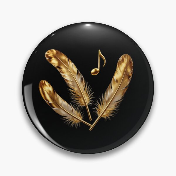 Item preview, Solenne Gold Feathers and Musical Note designed and sold by Solenne Music.