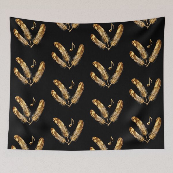 Item preview, Solenne Gold Feathers and Musical Note designed and sold by Solenne Music.