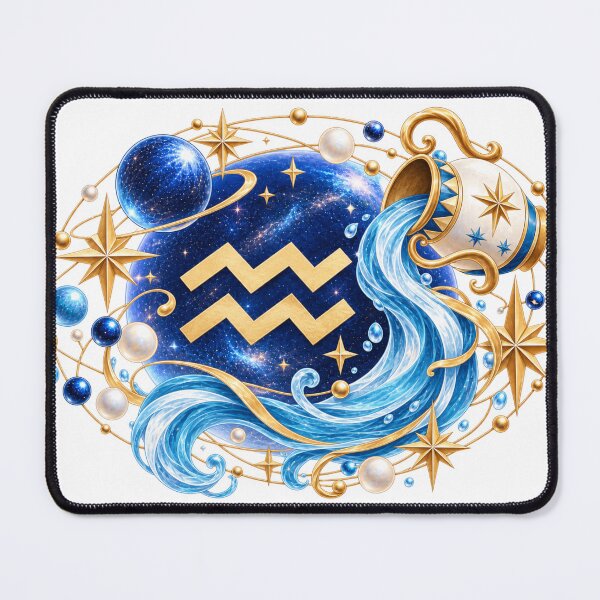 Item preview, Aquarius Zodiac Water Bearer Art designed and sold by tmoca.