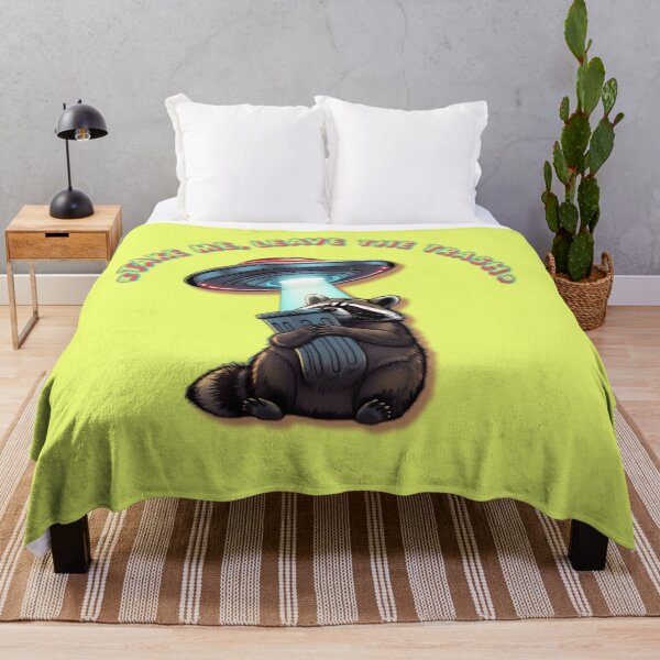Item preview, Take Me Leave the Trash Raccoon designed and sold by ZeroContextArt.