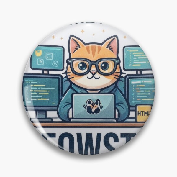 Item preview, Code Meowster - Funny Programmer Cat Sticker designed and sold by Kushwaha18.