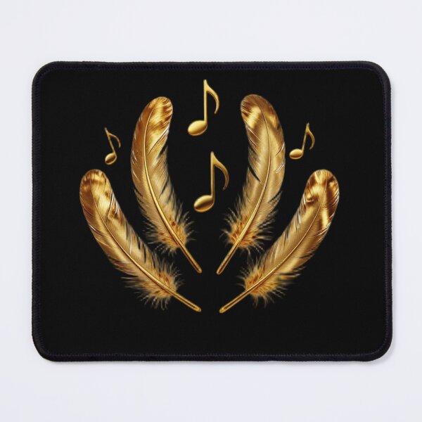 Item preview, Solenne Gold Feathers and Musical Notes designed and sold by Solenne Music.