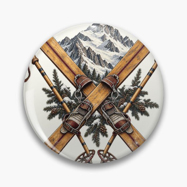 Item preview, Vintage Alpine Ski PNG Bundle, Retro Skiing and Mountain Chalet Designs designed and sold by Bondira-Spono.