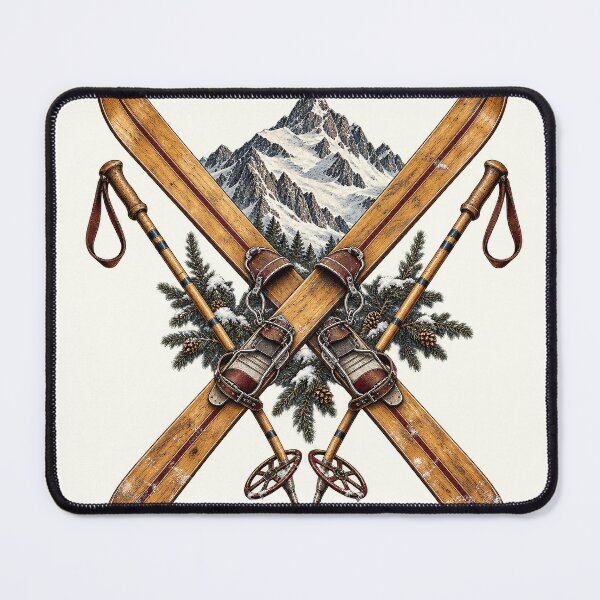 Item preview, Vintage Alpine Ski PNG Bundle, Retro Skiing and Mountain Chalet Designs designed and sold by Bondira-Spono.