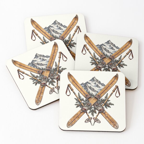 Item preview, Vintage Alpine Ski PNG Bundle, Retro Skiing and Mountain Chalet Designs designed and sold by Bondira-Spono.