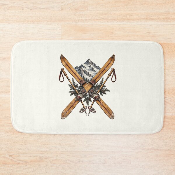 Item preview, Vintage Alpine Ski PNG Bundle, Retro Skiing and Mountain Chalet Designs designed and sold by Bondira-Spono.