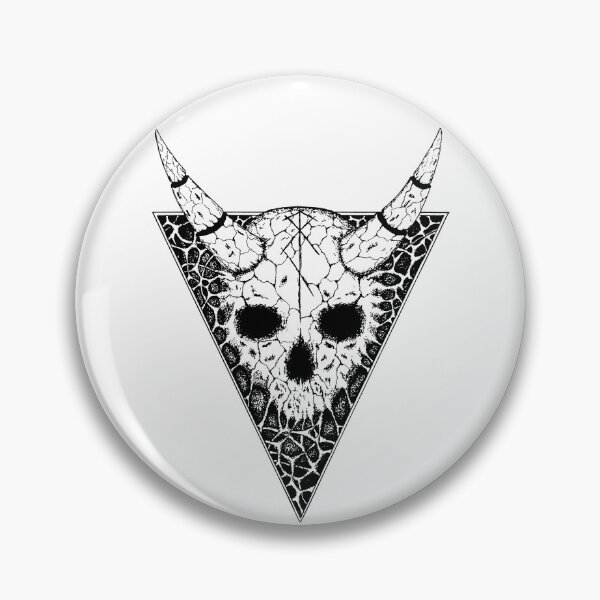 Item preview, mystical nordic horned skull geometric totem art designed and sold by surmind.