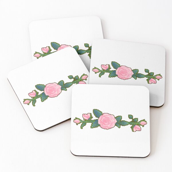Item preview, Pixel Pink Rose Sticker designed and sold by EveKrystall.