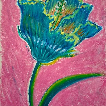 Artwork thumbnail, Flower blu by Risunkite