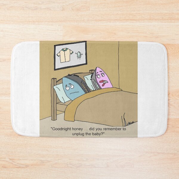 Item preview, Iron wife asking husband if he unplugged the baby designed and sold by Sneerze.