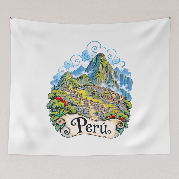 Item preview, Machu Picchu Peru Inca Ruins and Mountains designed and sold by EdwinkOne.