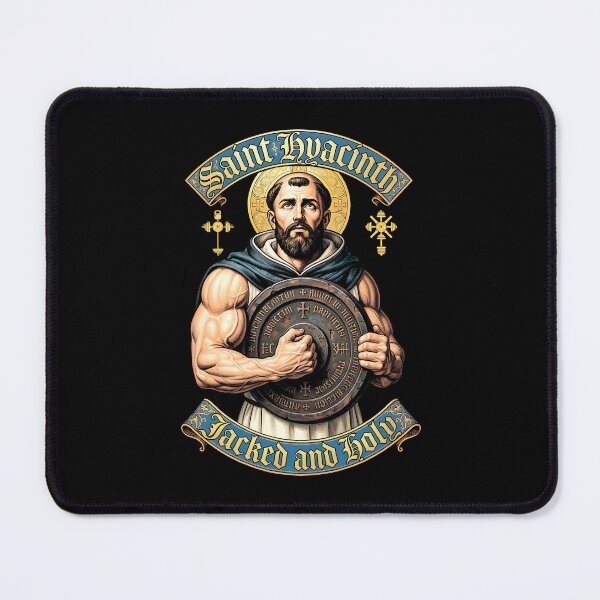 Item preview, Patron Saint Hyacinth Weightlifter Bodybuilder Strength designed and sold by GrandeDuc.
