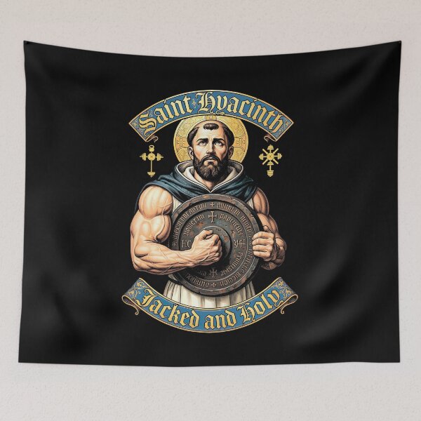 Item preview, Patron Saint Hyacinth Weightlifter Bodybuilder Strength designed and sold by GrandeDuc.