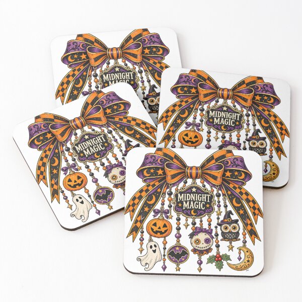 Item preview, Midnight Magic Halloween Bow Spooky Charm designed and sold by DesignArtist.ia.
