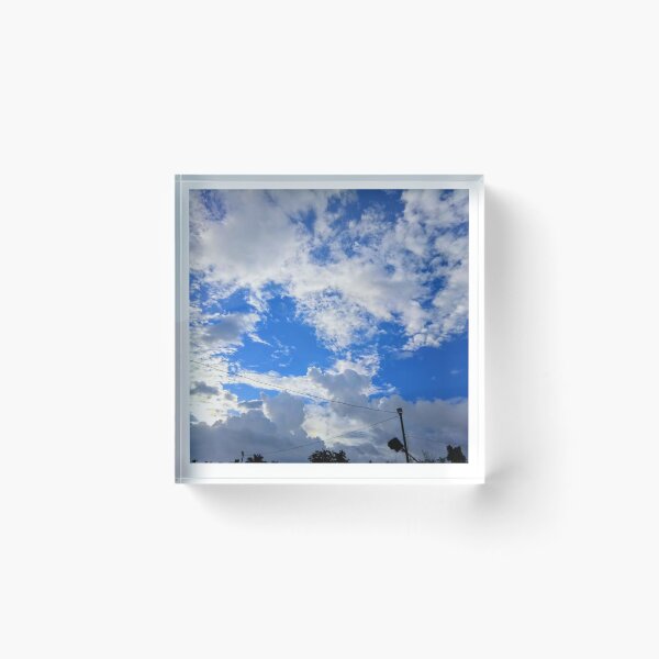 Item preview, Vibrant Blue Sky Fluffy Cumulus Clouds designed and sold by Luxxe87.