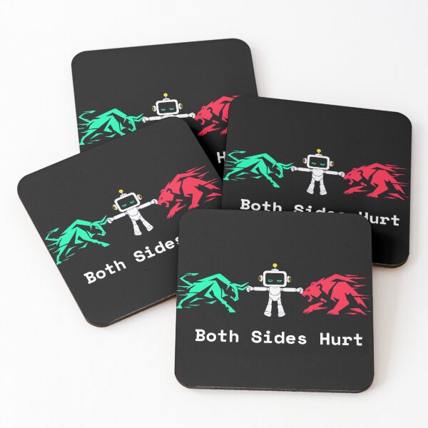 Item preview, Bull vs Bear Trading Humor - Both Sides Hurt designed and sold by GLITCH & SOUL.