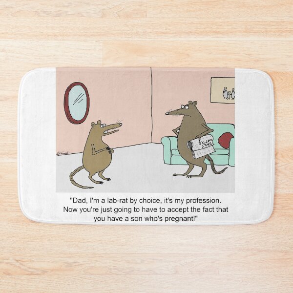 Item preview, Lab rat defending his choice to his Dad designed and sold by Sneerze.