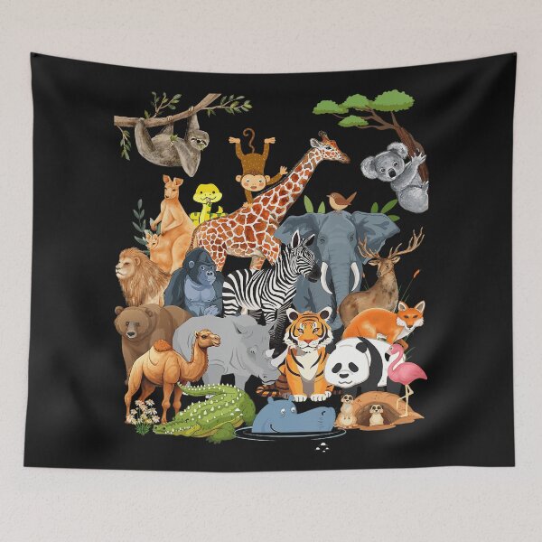 Aperçu de l'œuvre Collection Animaux Sauvages Amoureux des Animaux créée et vendue par Moscettakkk.