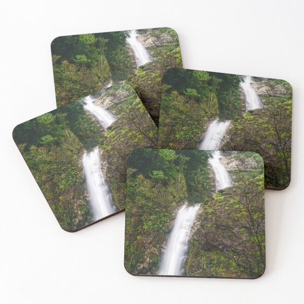 Item preview, The Long Way Down — Two-Tier Waterfall in Full, Vertical Thailand designed and sold by Jomsunshine.