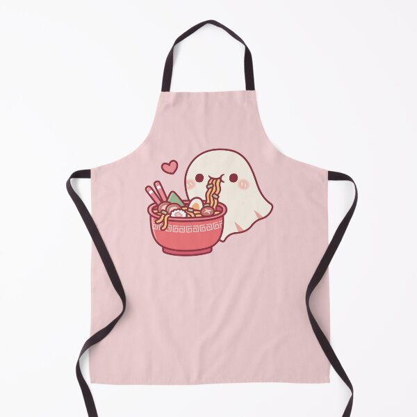 Item preview, Cute Ghost Loves Eating Japanese Ramen Noodles designed and sold by rustydoodle.