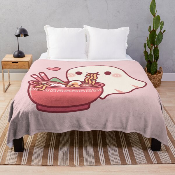 Item preview, Cute Ghost Loves Eating Japanese Ramen Noodles designed and sold by rustydoodle.