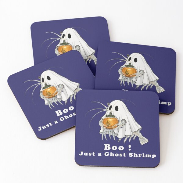 Item preview, Boo Just A Ghost Shrimp Funny Halloween Aquascaping designed and sold by Form & Fauna.