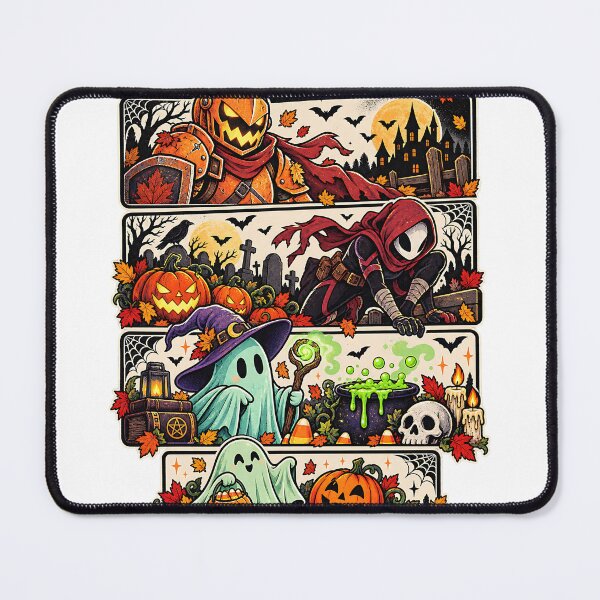 Item preview, Halloween Adventure Panels Pumpkin Knight Ghost Wizard designed and sold by DesignArtist.ia.