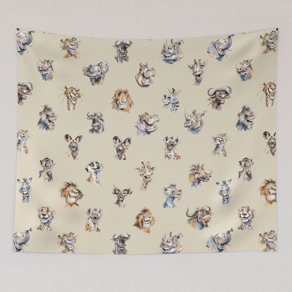 Item preview, Happy Animals Joyful Portraits for Africa Wildlife Fans designed and sold by Scotch Macaskill.